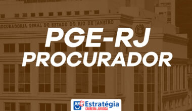 Edital PGE RJ Procurador