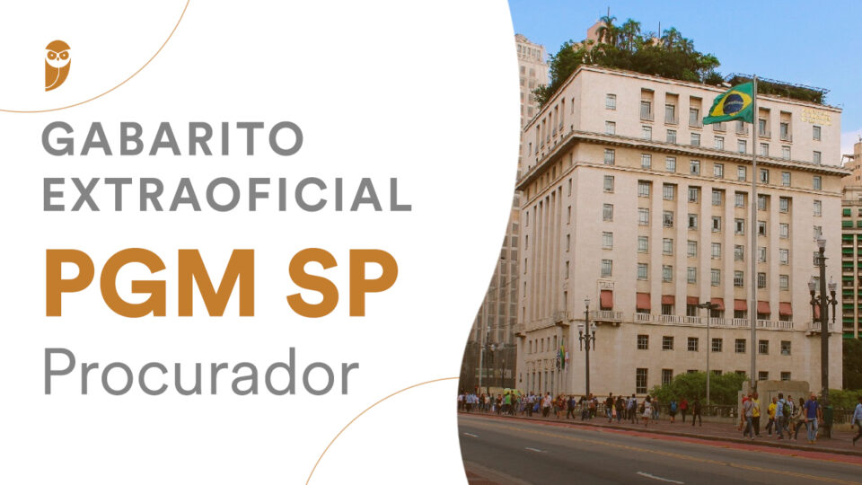Gabarito extraoficial PGM SP Procurador: veja seu desempenho!
