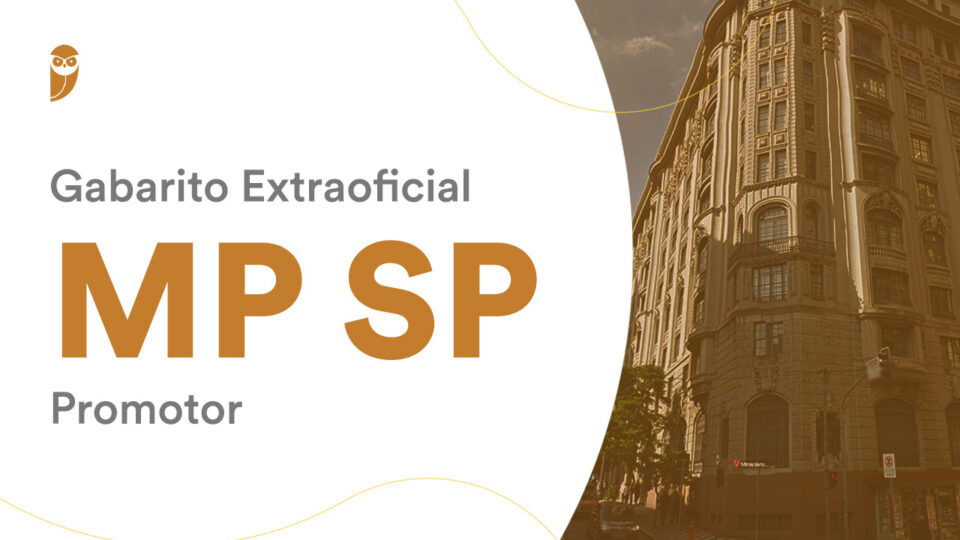 Concurso MP SP Promotor: confira a correção