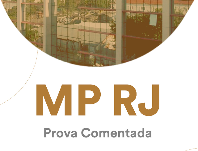 Prova comentada Direito Constitucional MP RJ Promotor