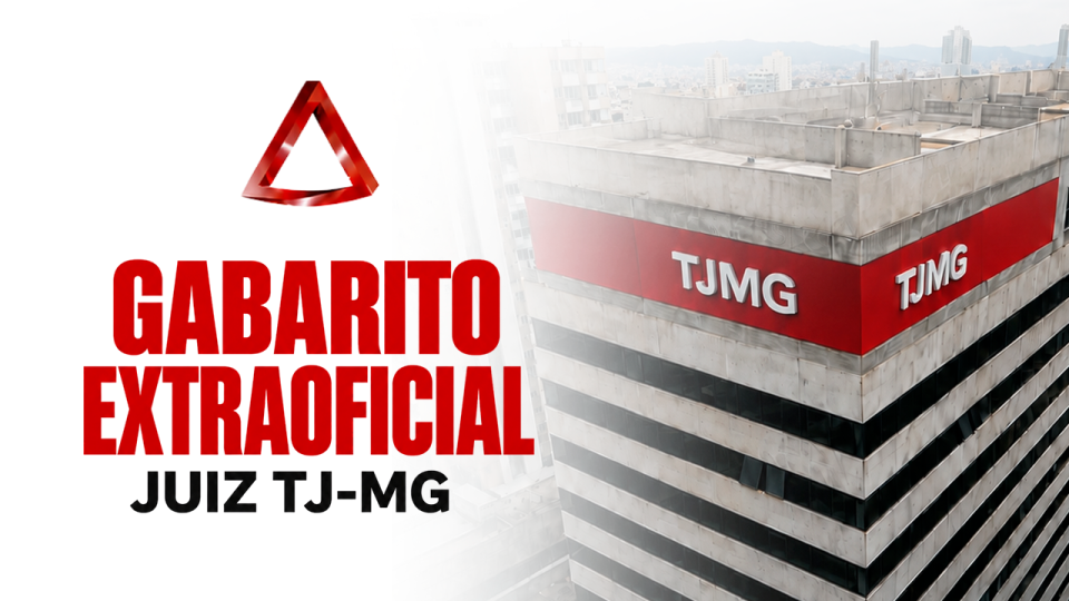 Gabarito Extraoficial TJMG Juiz: veja a correção da prova