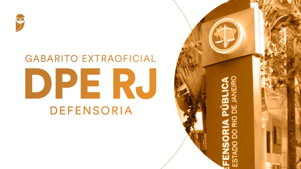 Gabarito Extraoficial DPE RJ: correção da prova de Defensor